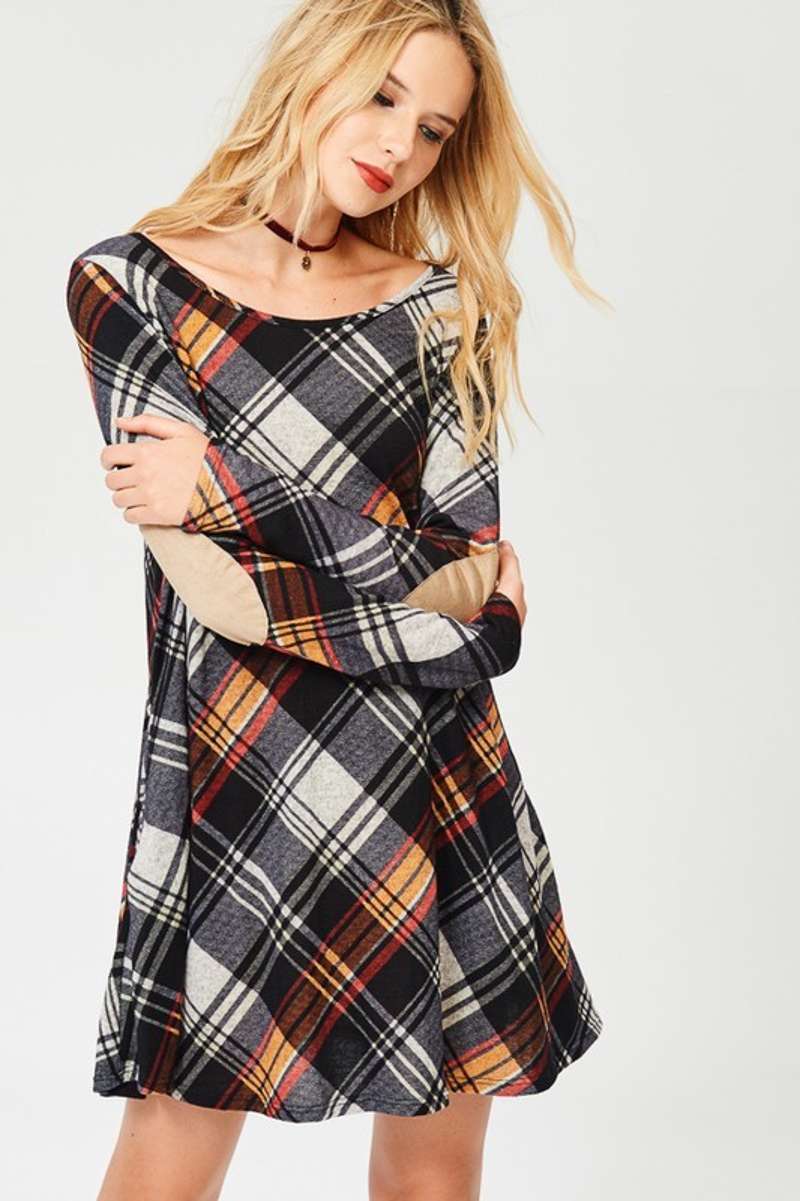 Turning Headz Plaid Dress - Image 3