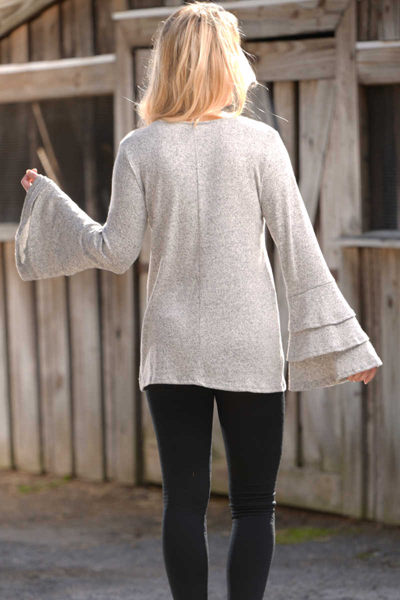 Rule The Scene - Bell Sleeve Sweater - Image 3