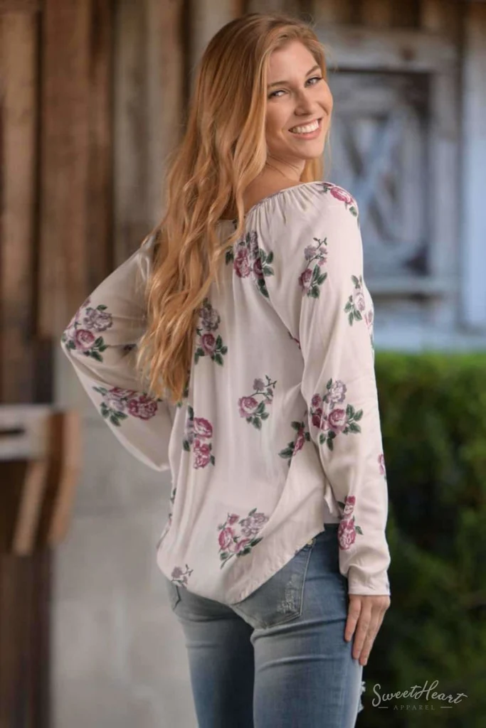 Wrapped Up In Roses Top - Image 3