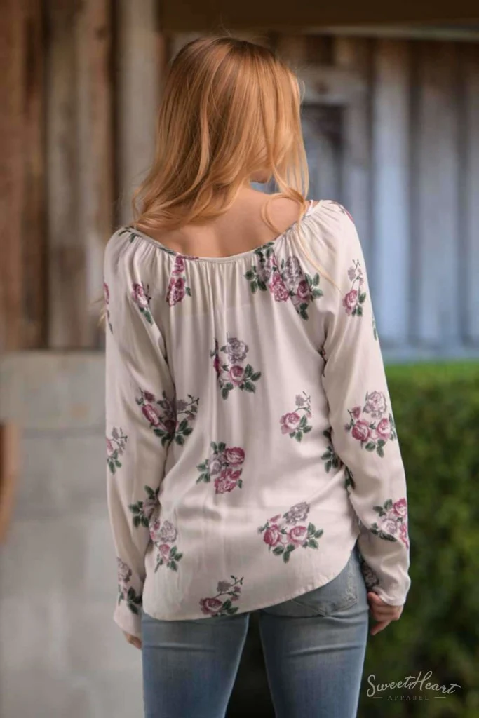 Wrapped Up In Roses Top - Image 4